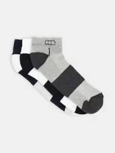 Ajile by Pantaloons Men Pack Of 3 Colourblocked Ankle-length Socks