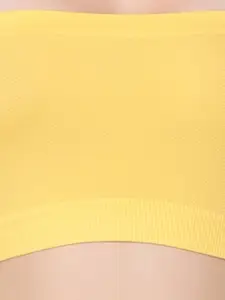 Amour Secret Pink & Beige Bandeau Bra Full Coverage