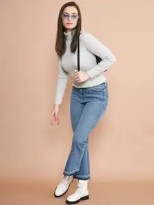 98 Degree North Ribbed Turtle Neck Acrylic Pullover