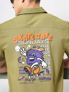 The Indian Garage Co Printed Pure Cotton Shirt With Shorts Co-Ords
