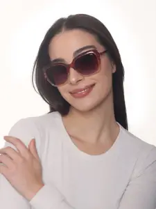 IDEE Women Square Sunglasses With UV Protected Lens IDS2882C4SG