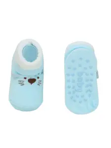 Yellow Bee Infant Boys Pack Of 3 Animal Design Cotton Ankle-Length Socks