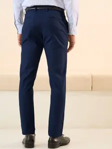 Andamen Men Ultra Slim Fit Mid-Rise Easy Wash Corduroy Cotton Chinos Trousers