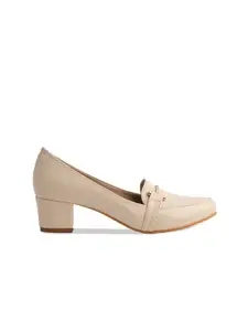 ERIDANI Riley Closed Toe Block Heel Pumps