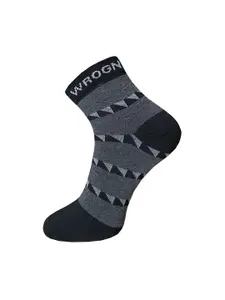 WROGN Men Pack Of 3 Patterned Ankle Length Socks