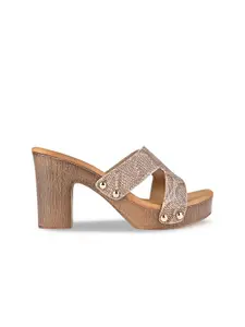 Rocia Textured Block Heels