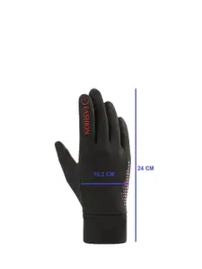 Alexvyan Men Printed Protective Riding Gloves