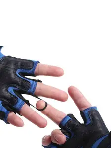 Alexvyan Men Half-Finger Back Open Riding Gloves