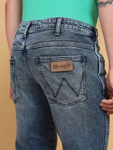 Wrangler Men Millard Mid Rise Heavy Fade Stretchable Jeans