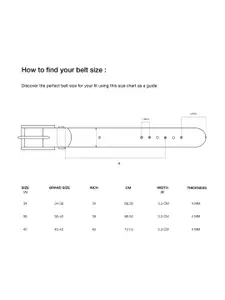 Hidesign Men Textured Leather Reversible Belt