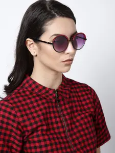 Fastrack Women Round Sunglasses C070PR2F