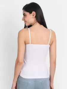 Aimly Pack Of 2 Cotton Extra Transparent Removable Strap Camisoles