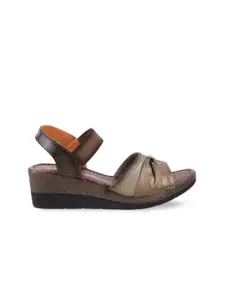 Catwalk Textured Leather Wedge Heels