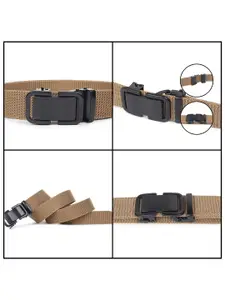 Roadster The Roaster Lifestyle Co. Men Gold-Toned Textured Wide Belt