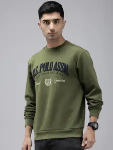 U.S. Polo Assn. Brand Logo Embroidered Pullover Sweatshirt