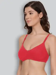 LYRA Combed Cotton Wirefree Secret Support Bra with Detachable Strap