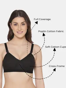 KOMLI Pack Of 3 Full Coverage Cotton Bra