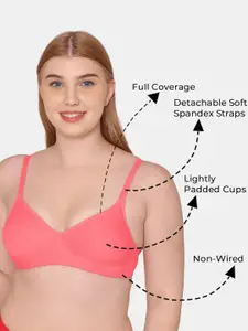 KOMLI Pack of 3 Full Coverage Lightly Padded T-shirt Bra With All Day Comfort