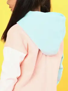 Nauti Nati Girls Graphic Hooded Antimicrobial Fleece Pullover Sweatshirt