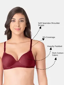 Komli Pack of 3 Heavily Padded  Everyday Tshirt Bra