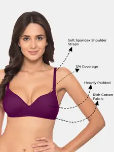 Komli Pack of 3 Heavily Padded  Everyday Tshirt Bra