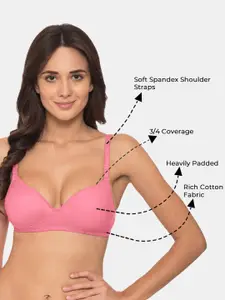 Komli Pack of 3 Heavily Padded  Everyday Tshirt Bra