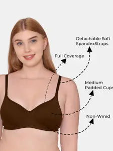 KOMLI Pack of 3 Everyday Medium Padded Full Coverage Padded T-Shirt Bra