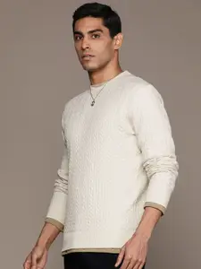 MANGO MAN Cable Knit Pullover