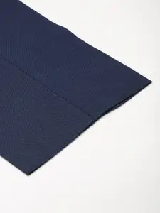 Van Heusen Men Textured Slim Fit Formal Trousers