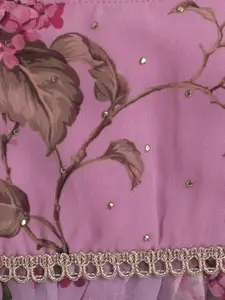 taffykids Girls Floral Printed Top With Palazzos & Dupatta