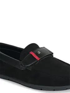 MONKSTORY Men Velcro Detail Slip-On Driving Shoes