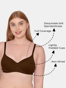 KOMLI Full Coverage Lightly Padded Cotton T-shirt Bra With All Day Comfort