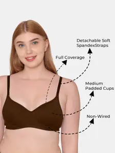 Komli Pack of 3 Medium Padded Full Coverage Padded Tshirt Bra