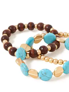 Accessorize Set Of 3 Elasticated Bracelet