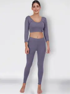 SELFCARE Pack Of 2 Thermal Crop Tops