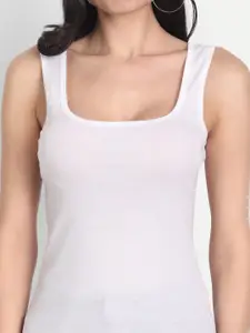 Aimly Pack Of 3 Square Neck Sleeveless Cotton Camisoles