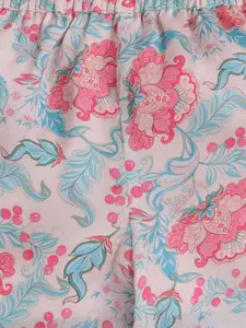 taffykids Girls Printed T-shirt and Shirt with Trousers