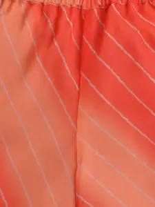 taffykids Girls Leheriya Printed Top with Trousers