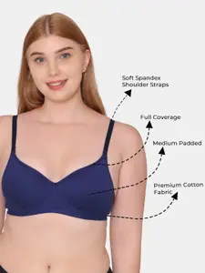 Tweens Pack of 3 Medium Padded Full Coverage Tshirt Bra