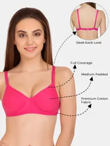 Tweens Pack Of 3 Full Coverage Lightly Padded Cotton Bra With All Day Comfort