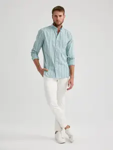 DeFacto Vertical Striped Pure Cotton Casual Shirt