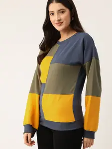 Rue Collection Colourblocked Fleece Sweatshirt