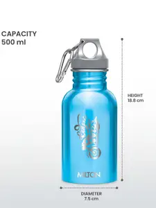 Milton Alive 500 Blue Stainless Steel Water Bottle 500 ml