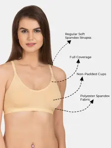 Tweens Pack of 3 Full Coverage Workout Bra With All Day Comfort