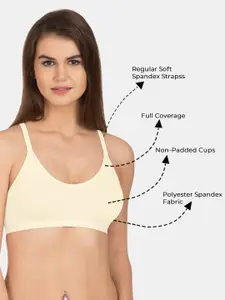 Tweens Pack Of 3 Full Coverage Full Coverage Workout Bra With All Day Comfort