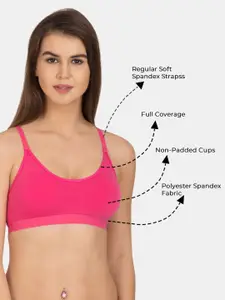 Tweens Pack Of 3 Full Coverage All Day Comfort Low Support Workout Bra