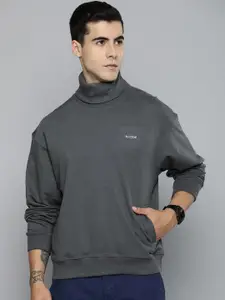 R.Code by The Roadster Life Co. Men Turtle Neck Sweatshirt