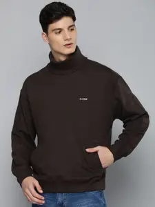 R.Code by The Roadster Life Co. Men Solid Sweatshirt