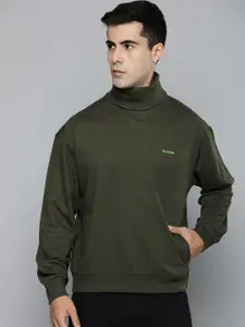 R.Code by The Roadster Life Co. Men Turtle Neck Sweatshirt