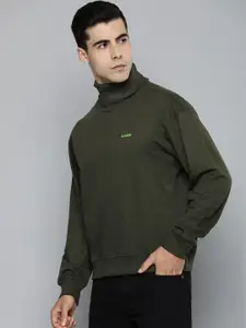 R.Code by The Roadster Life Co. Men Turtle Neck Sweatshirt